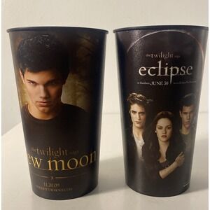 Lot Of 2009 Twilight Eclipse Bella, Jacob Theater Promo Cup Set from Premier
